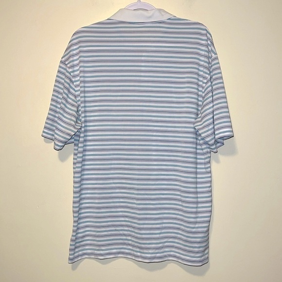 Mens NIKE GOLF striped polo shirt size Large - Picture 4 of 6